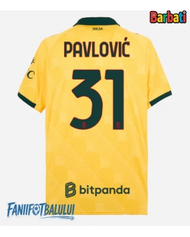 AC Milan Strahinja Pavlovic #31 Tricou Fotbal Replică 2025-26 Barbati Treilea